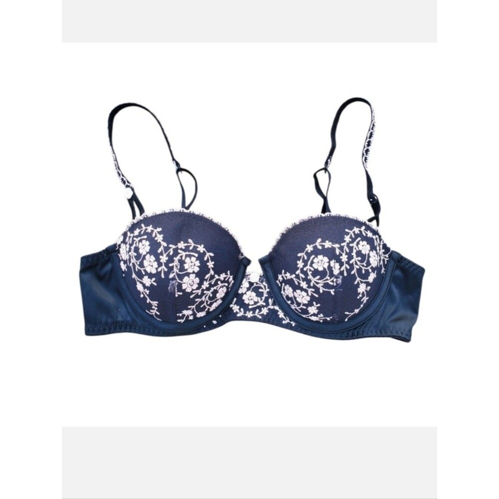 Olga Intimates 36A Black Floral Bra